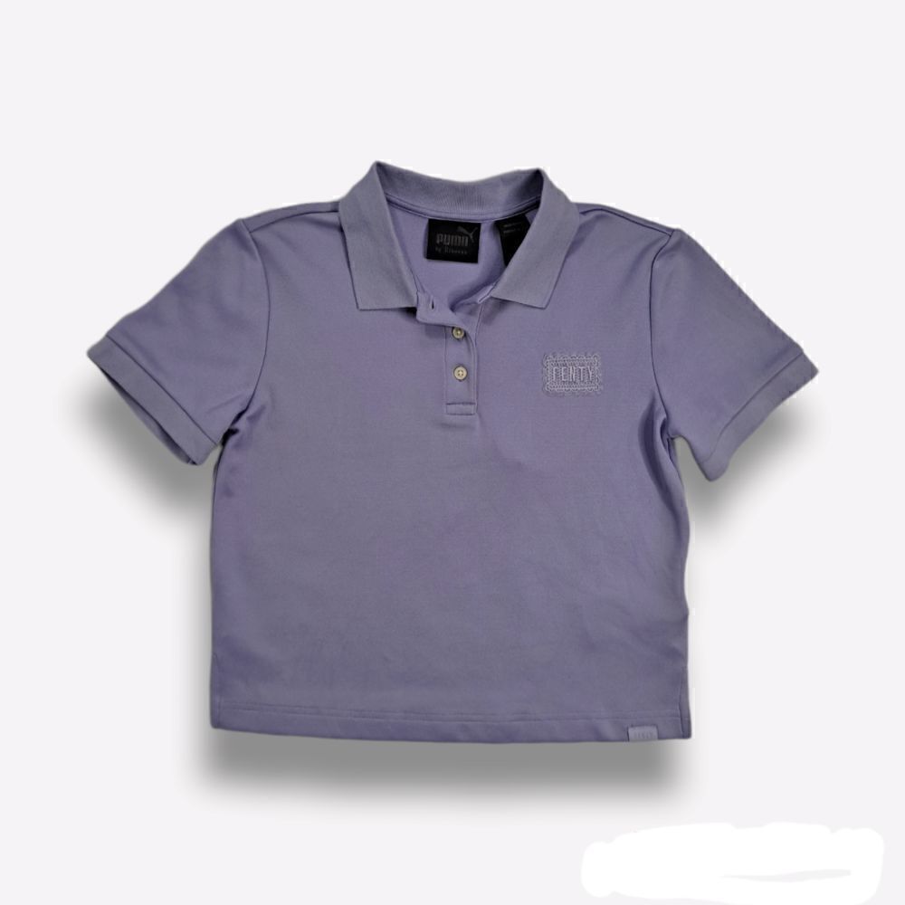 Puma x Fenty by Rihanna Baby Polo Crop Top Lavender Medium 